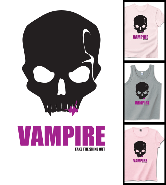ドクロヴァンパイア Tシャツアイテム パープル
