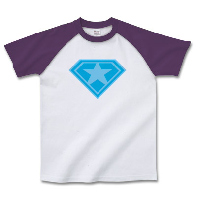ロゴデザインT「スーパー☆」ブルー