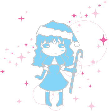 Xmasデザイン かわいい女の子イラスト