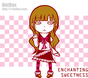 かわいい女の子イラスト 三頭身のポップなキャラクター ENCHANTING SWEETNESS