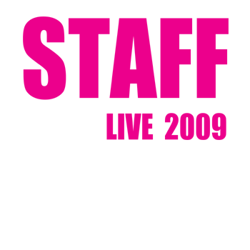 ピンク 文字デザイン STAFF