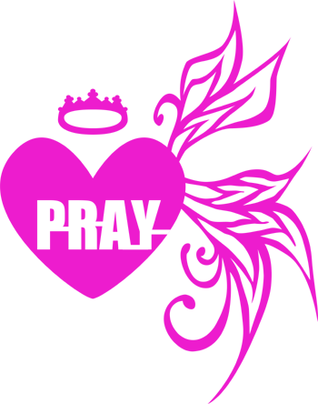 キュートなハートデザイン PRAY