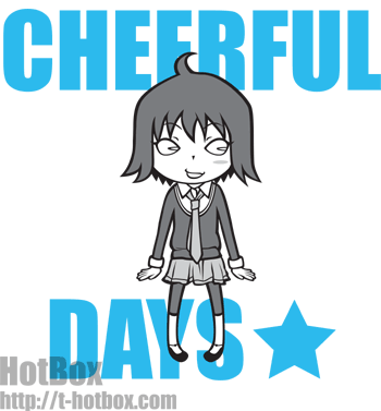 キュートな三頭身キャラのデザイン CHEERFUL DAYS Illustratorを使用