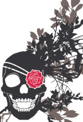 骸骨 黒赤