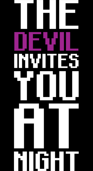 DEVIL 文字グラフィックデザイン