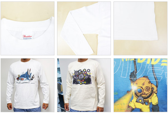 5.6ozヘビーウェイト長袖Tシャツ サンプル写真