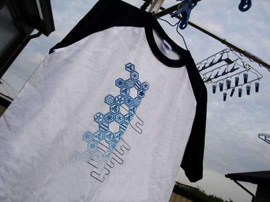 家紋 ラグランTシャツ 写真