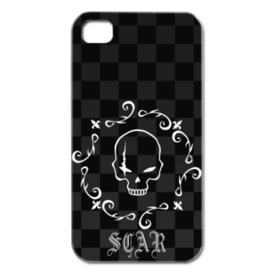 ドクロiPhone4シェルカバー