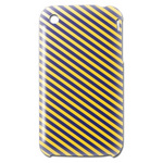 iPhone3GSカバー 通販グッズ黄色紫ストライプ