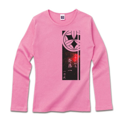 幕末グラフィックTシャツ「斎藤一」黒赤