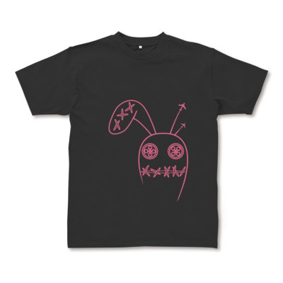ラビット「LOVE IT」ピンク Tシャツ通販