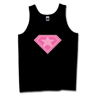星エンブレム 「スーパー☆」ピンク デザインTシャツ