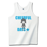 キュートな三頭身キャラ「CHEERFUL DAYS」グレーブルー