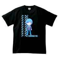 キャラクターTシャツ「ENERGETIC」ブルー