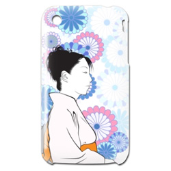 iPhone3GS 和風イラストカバー