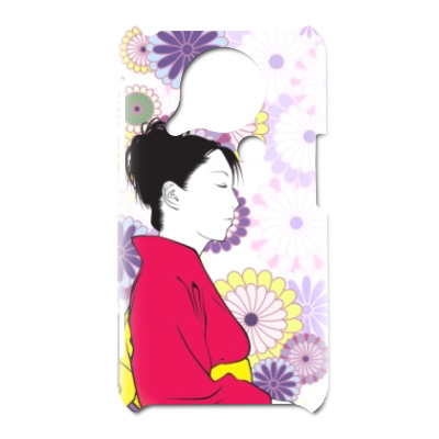 浴衣女性 赤